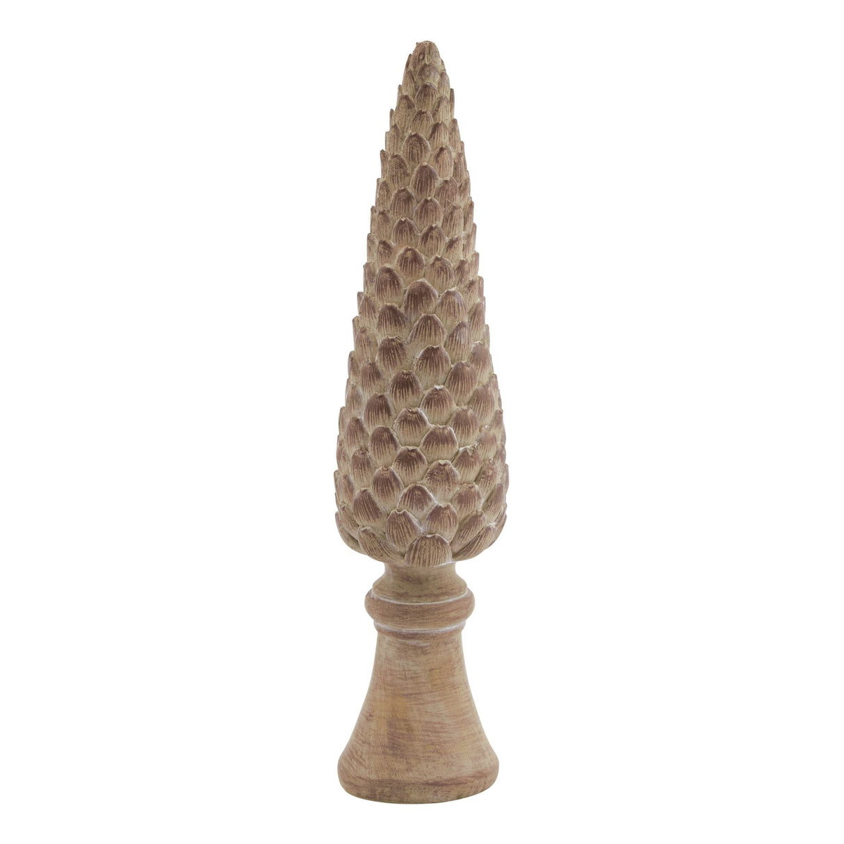 Odile Medium Pinecone Sculpture On Base