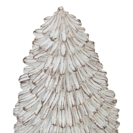medium snowy fir tree sculpture