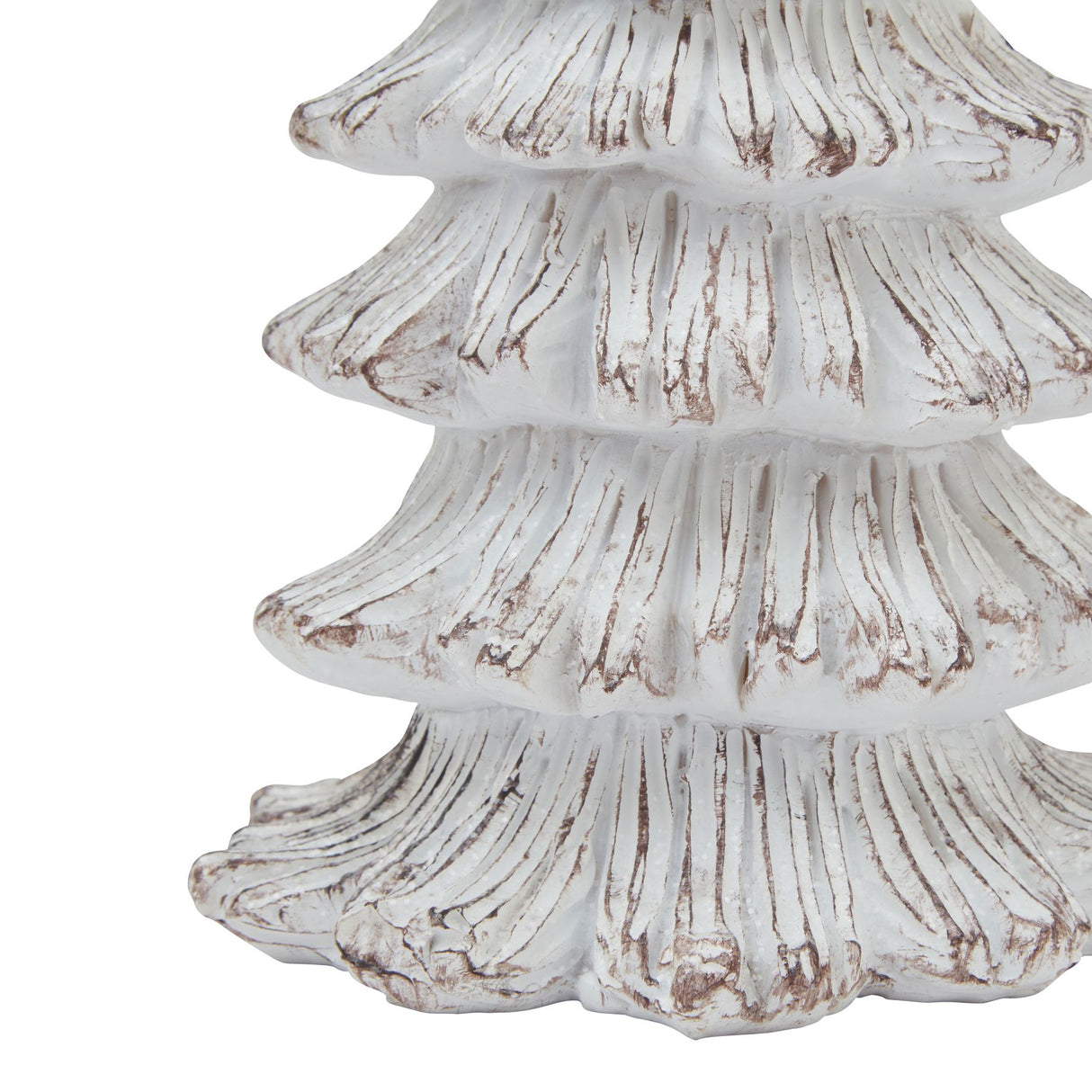 medium snowy fir tree sculpture