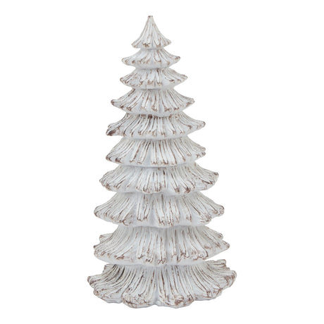 medium snowy fir tree sculpture
