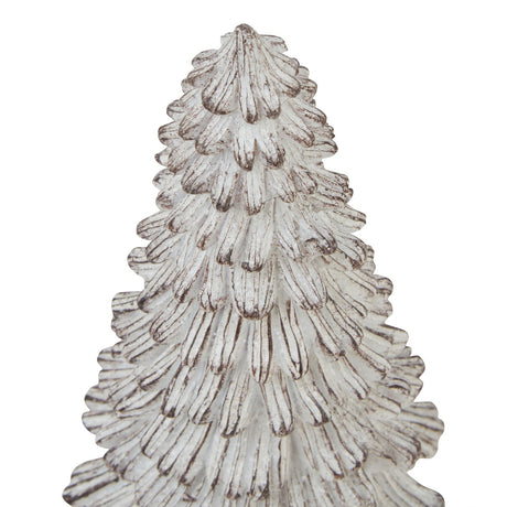 small snowy fir tree sculpture