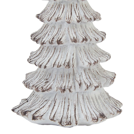 small snowy fir tree sculpture