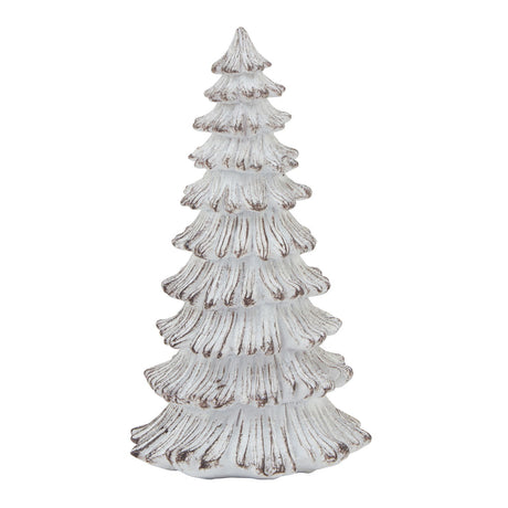 small snowy fir tree sculpture