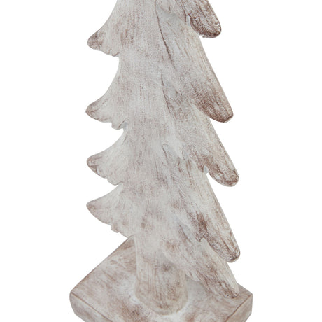 large snowy forest tree sculpture