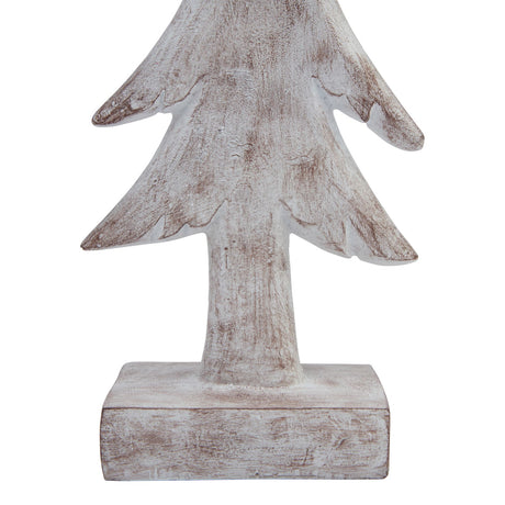 large snowy forest tree sculpture