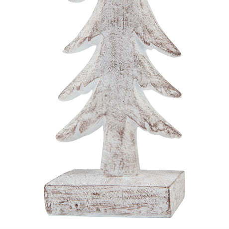 medium snowy forest tree sculpture