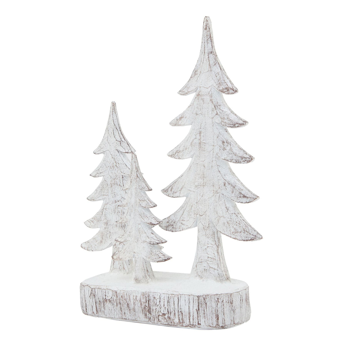 Elvire Three Snowy Pine Tree Sculpture (Small)