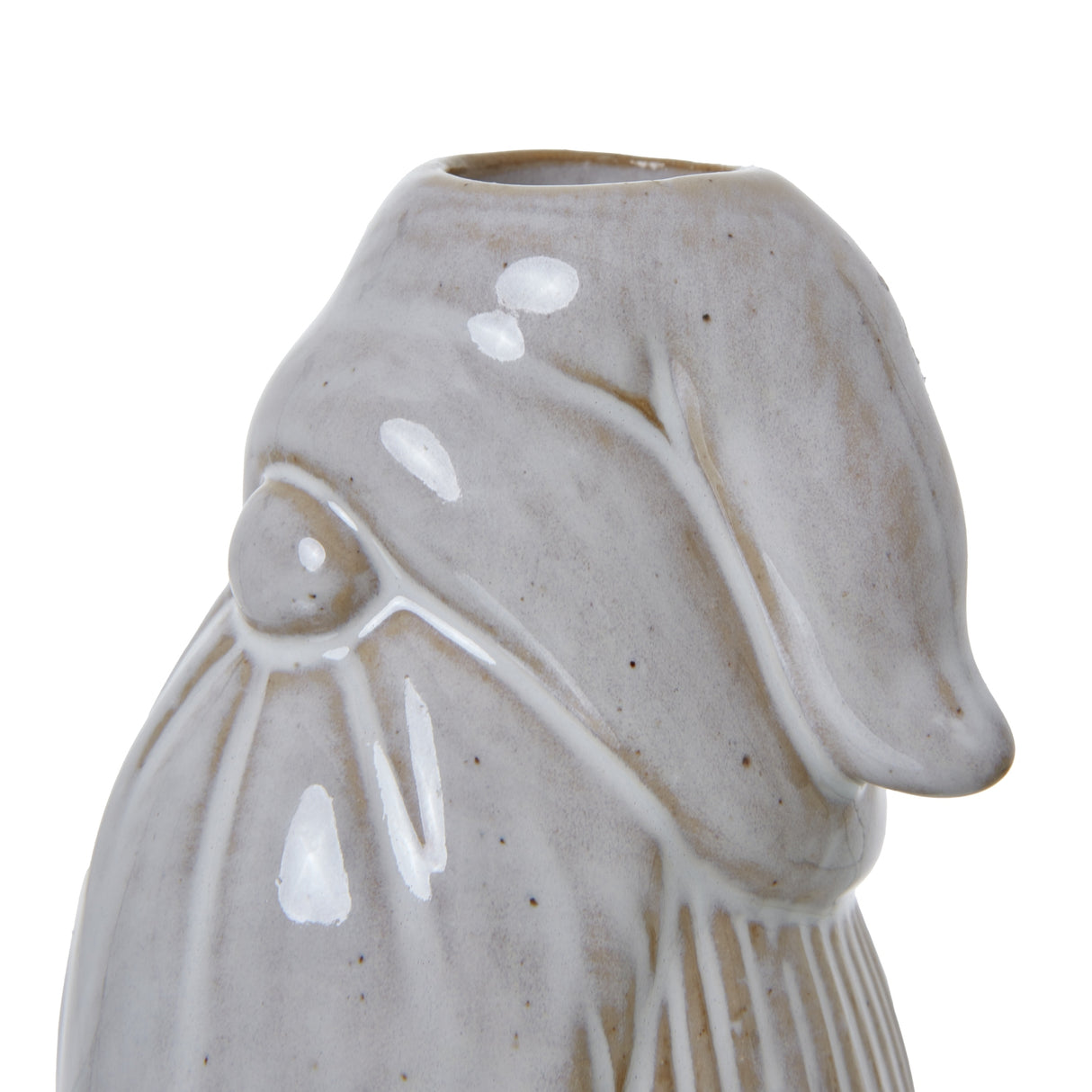 white gonk taper candle holder