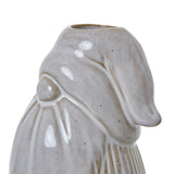 white gonk taper candle holder