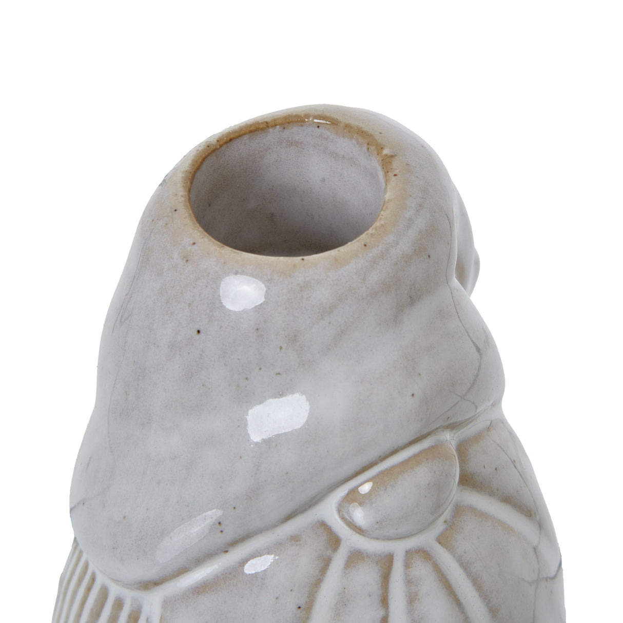 white gonk taper candle holder