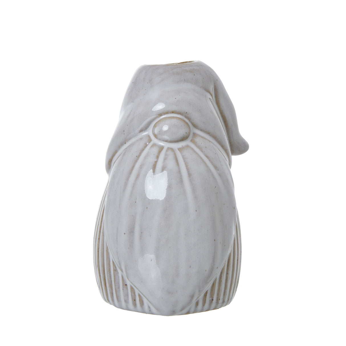 white gonk taper candle holder