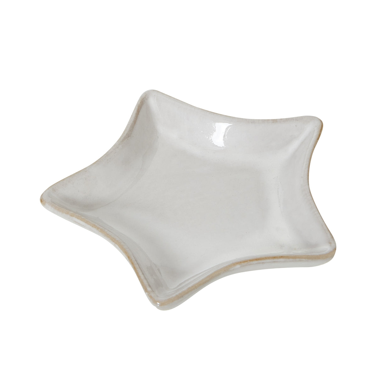Ninette Small White Ceramic Star Dish