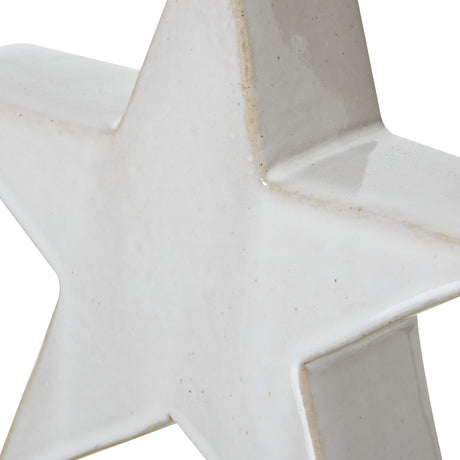 medium ceramic standing star decoration