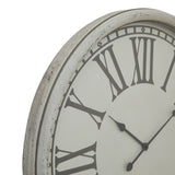 embossed wall clock with glass