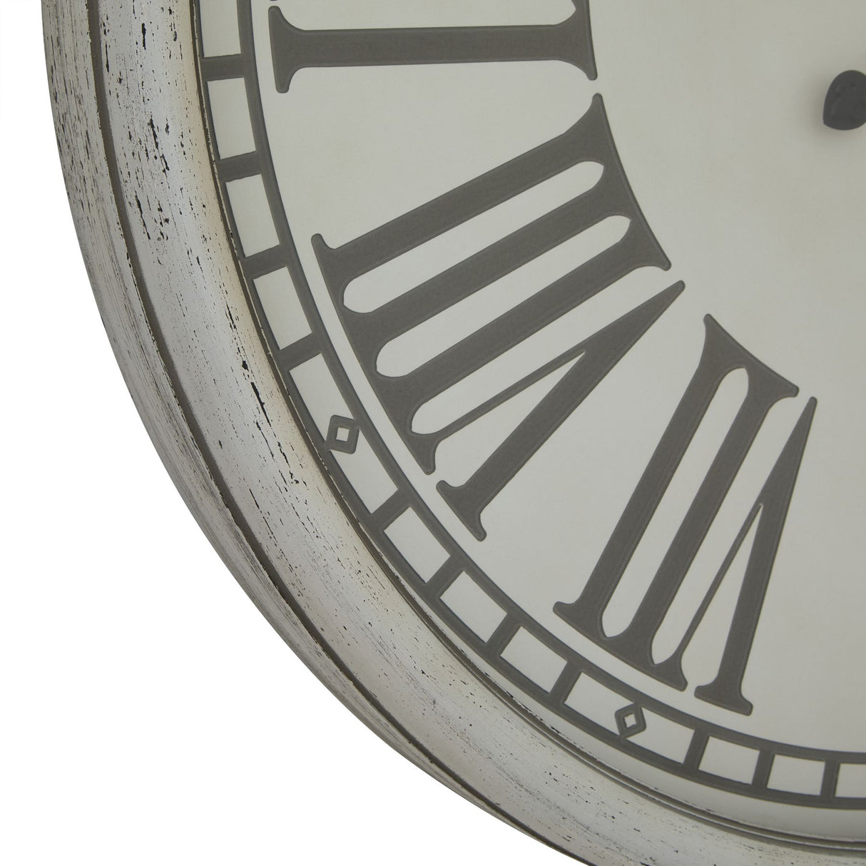 embossed wall clock with glass