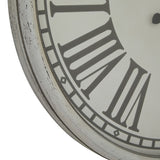embossed wall clock with glass