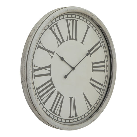 embossed wall clock with glass