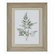 watercolour bracken fern in washed wood frame