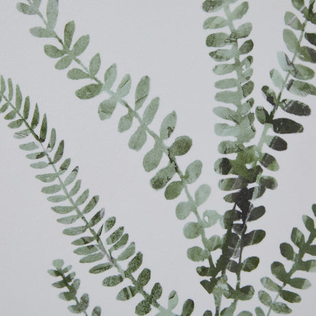 watercolour delicate fern in washed wood frame