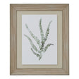 watercolour delicate fern in washed wood frame