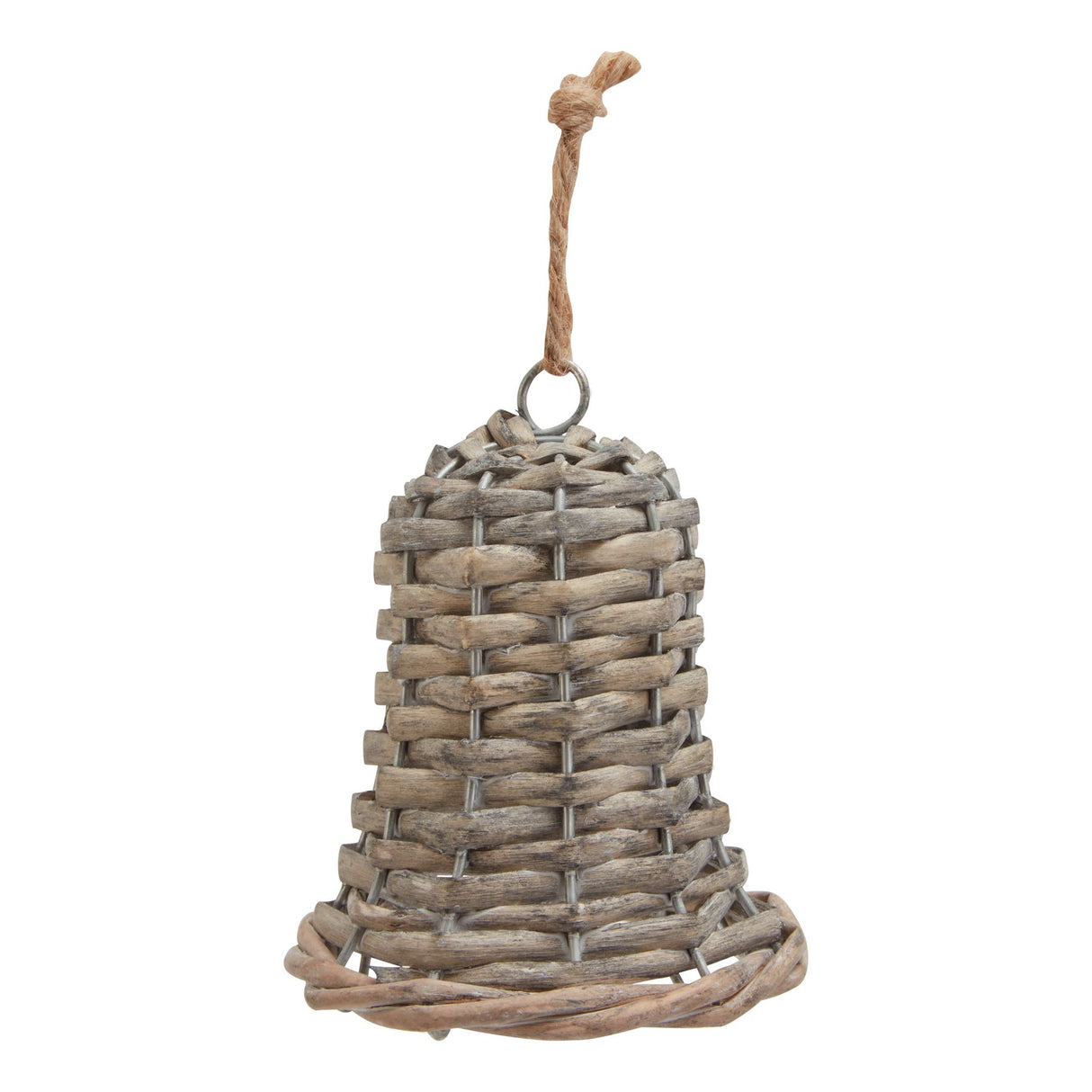 elodine Small Wicker Bell Decoration