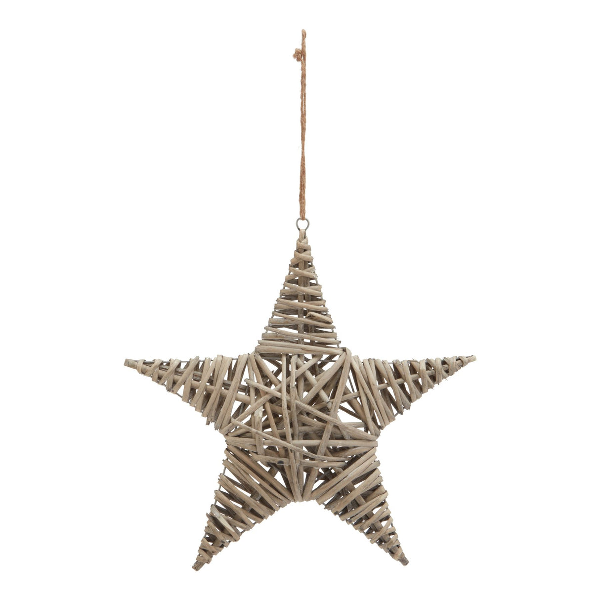 elodine Large Wicker Star Decoration