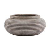 Zelie Round Ribbed Planter