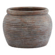 siena brown diameter rimmed plant pot