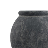 amalfi grey jar shaped planter