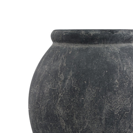 amalfi grey jar shaped planter