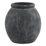 amalfi grey jar shaped planter