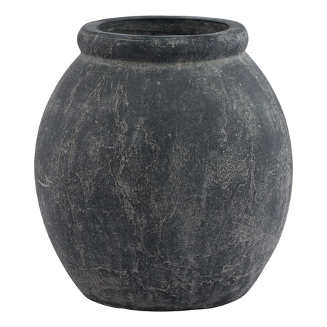 amalfi grey jar shaped planter