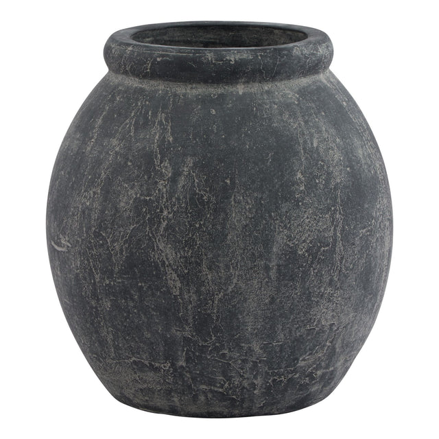 amalfi grey jar shaped planter
