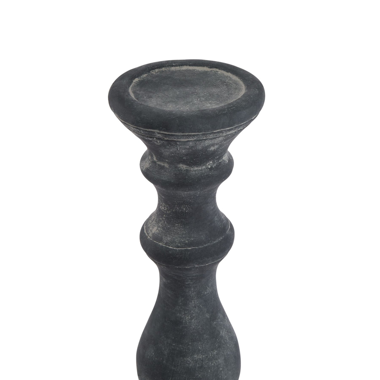 amalfi large grey column candle holder