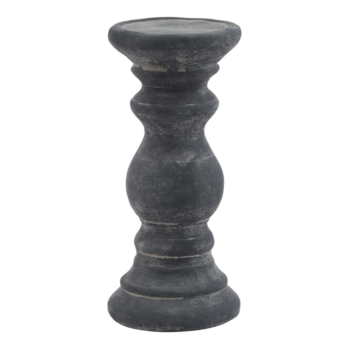 Geneviève Small Grey  Column Candle Holder