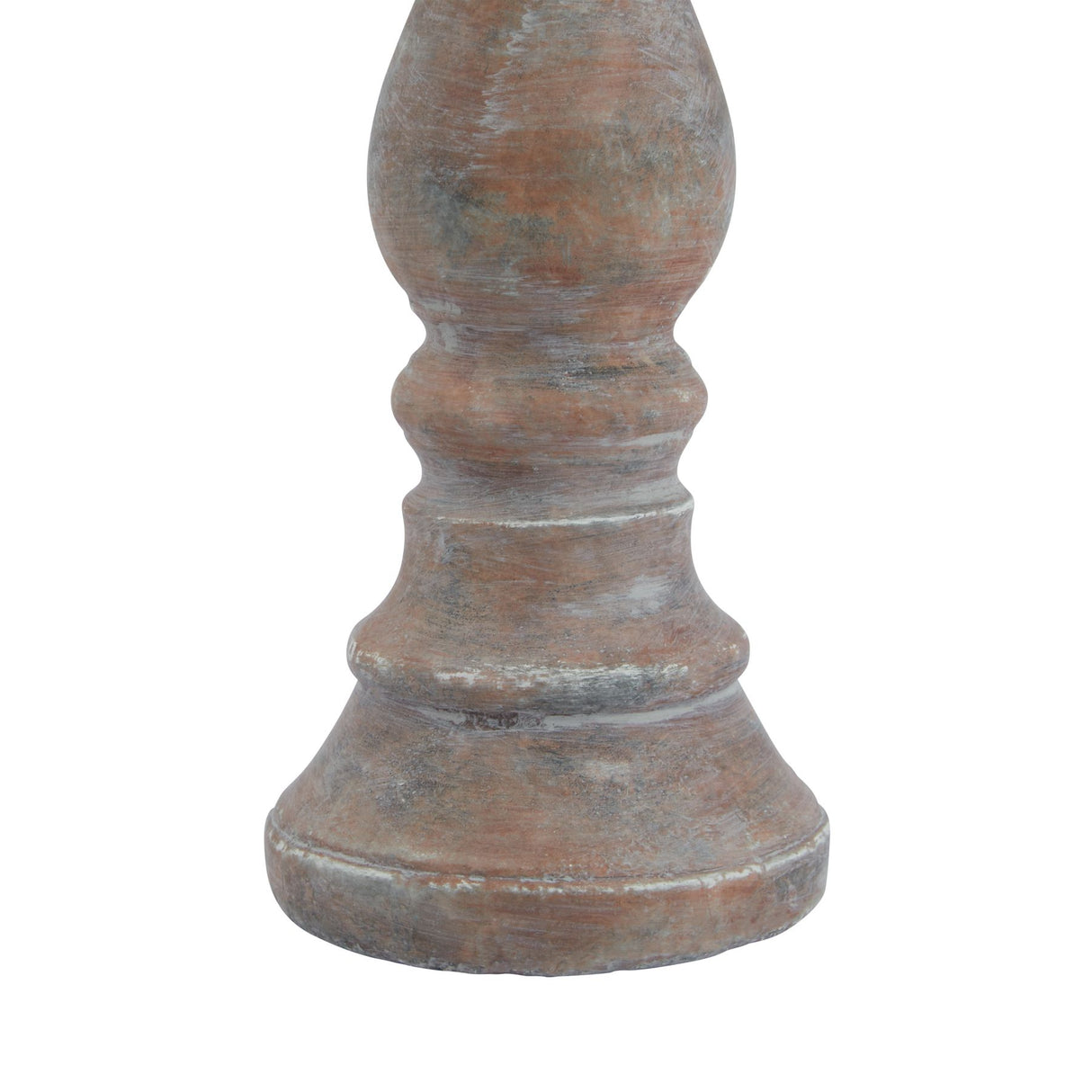 siena brown column candle holder