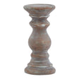 siena small brown column candle holder