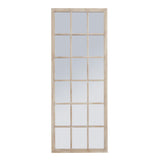 tall washed wood window mirror