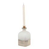 Lorene Dipped and Aged Brass Large Candle Holder Vase