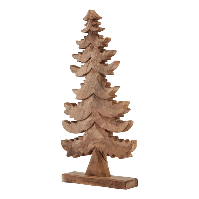 natural wooden large christmas tree