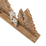 Lena Wood And Metal Tree And Reindeer Decoration