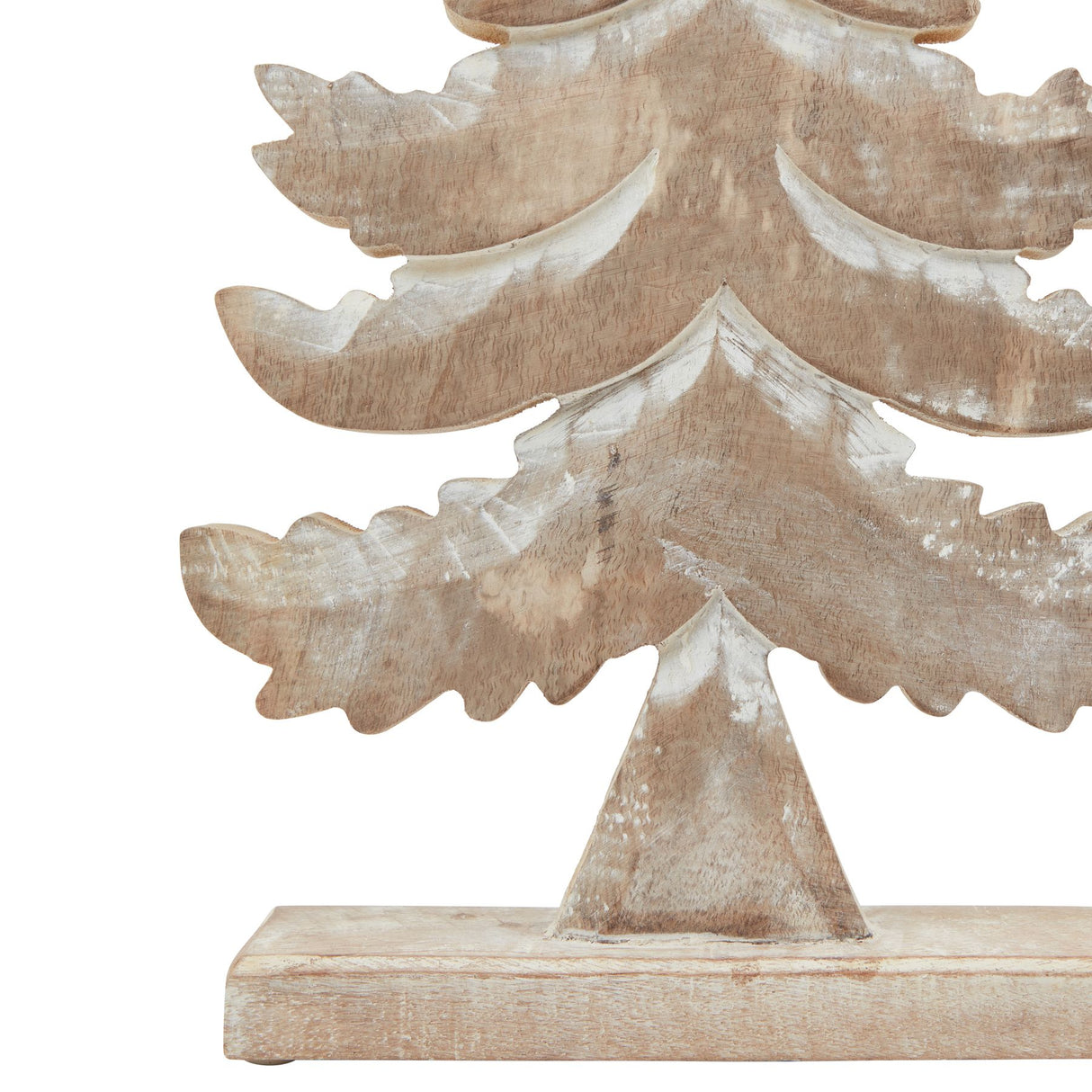white wash collection wooden large tiered tree decoration