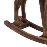 natural rocking horse