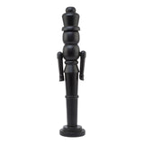 minimalist black wooden large nutcracker decoration
