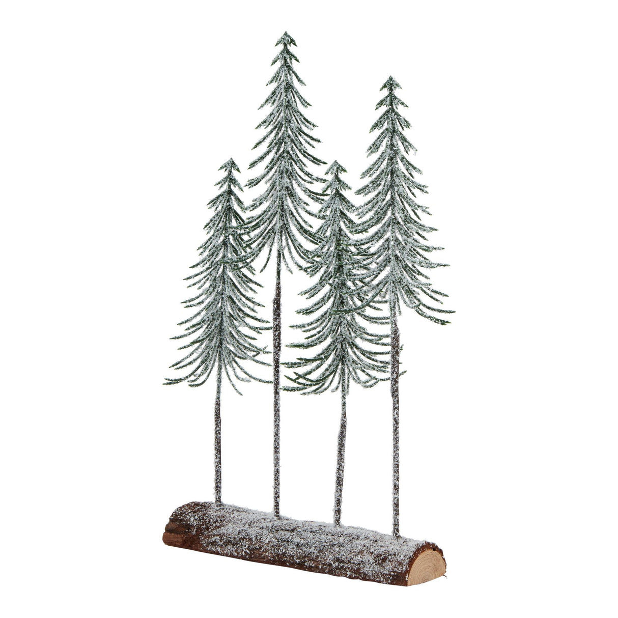 eliane Medium Snowy Spindle Tree Quad In Wood Log
