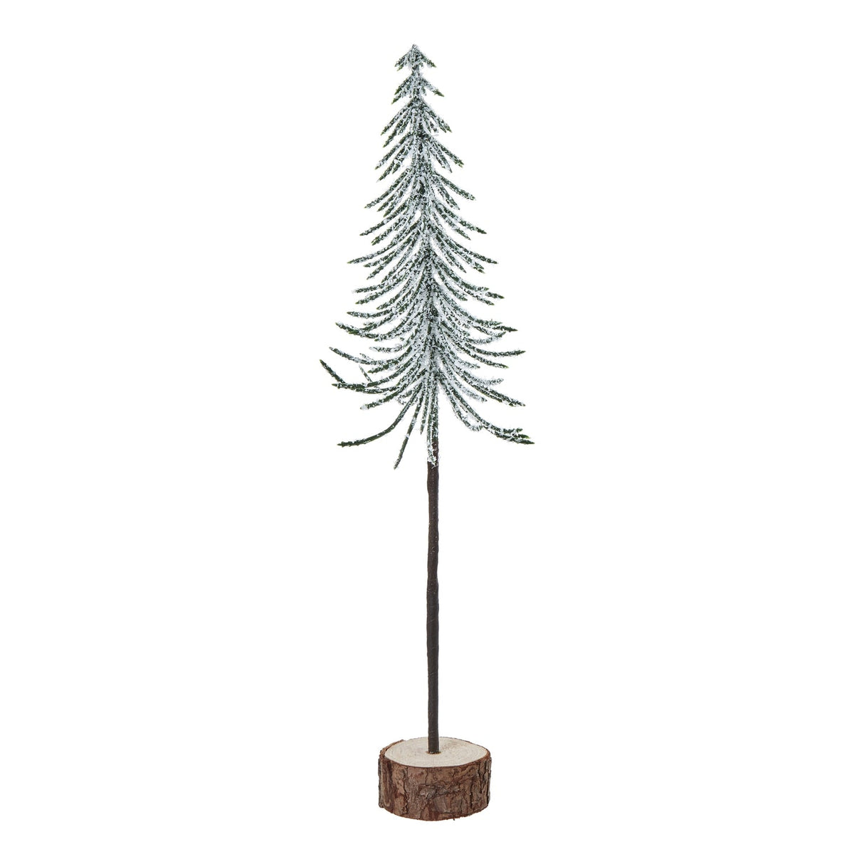 Odile Medium Snowy Spindle Tree In Wood Log