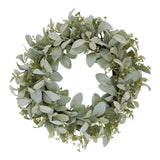 Vera Wreath With Lambs Ear And Wax Flower (Winter)