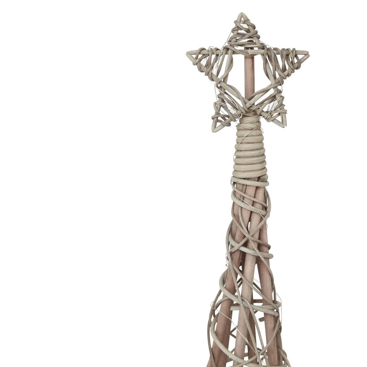 Esme LED Wicker Tree With Star
