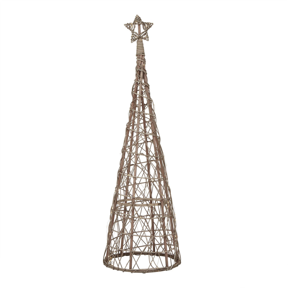 Esme LED Wicker Tree With Star