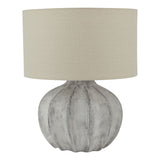 darcy antique white flute lamp